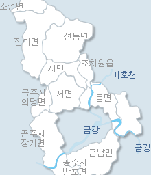 세종특별자치시 지도